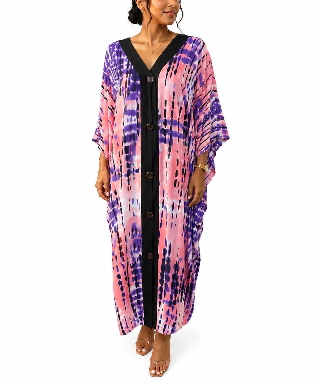 Santorini Sunset Kaftan Dress