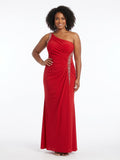 Aspeed Design  Scarlet Radiance One-Shoulder Gown