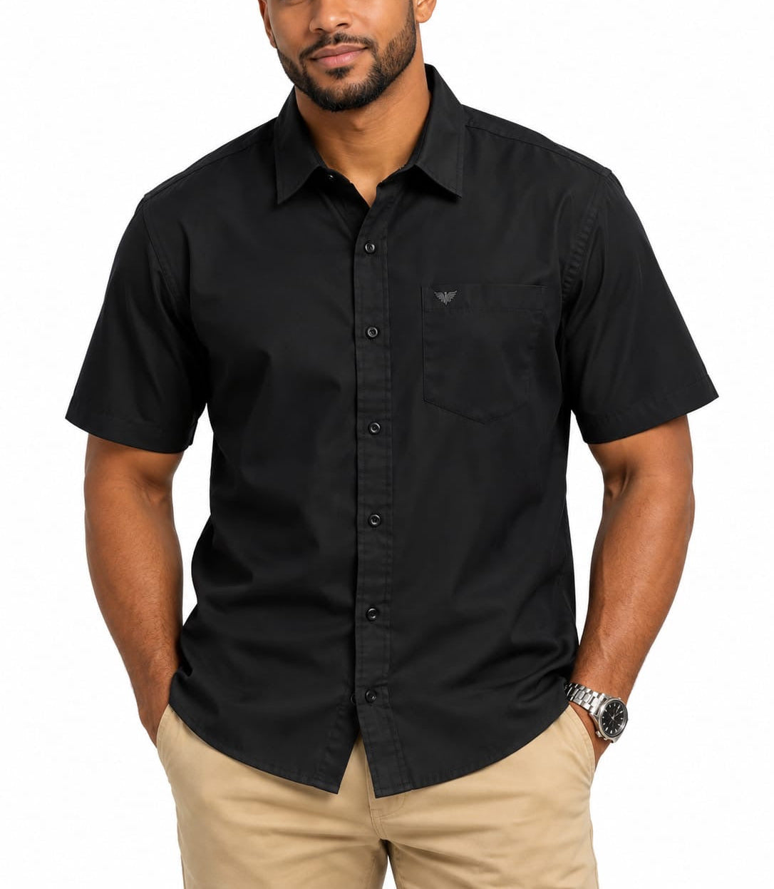 Arizona Eagle Black Short-Sleeve Shirt