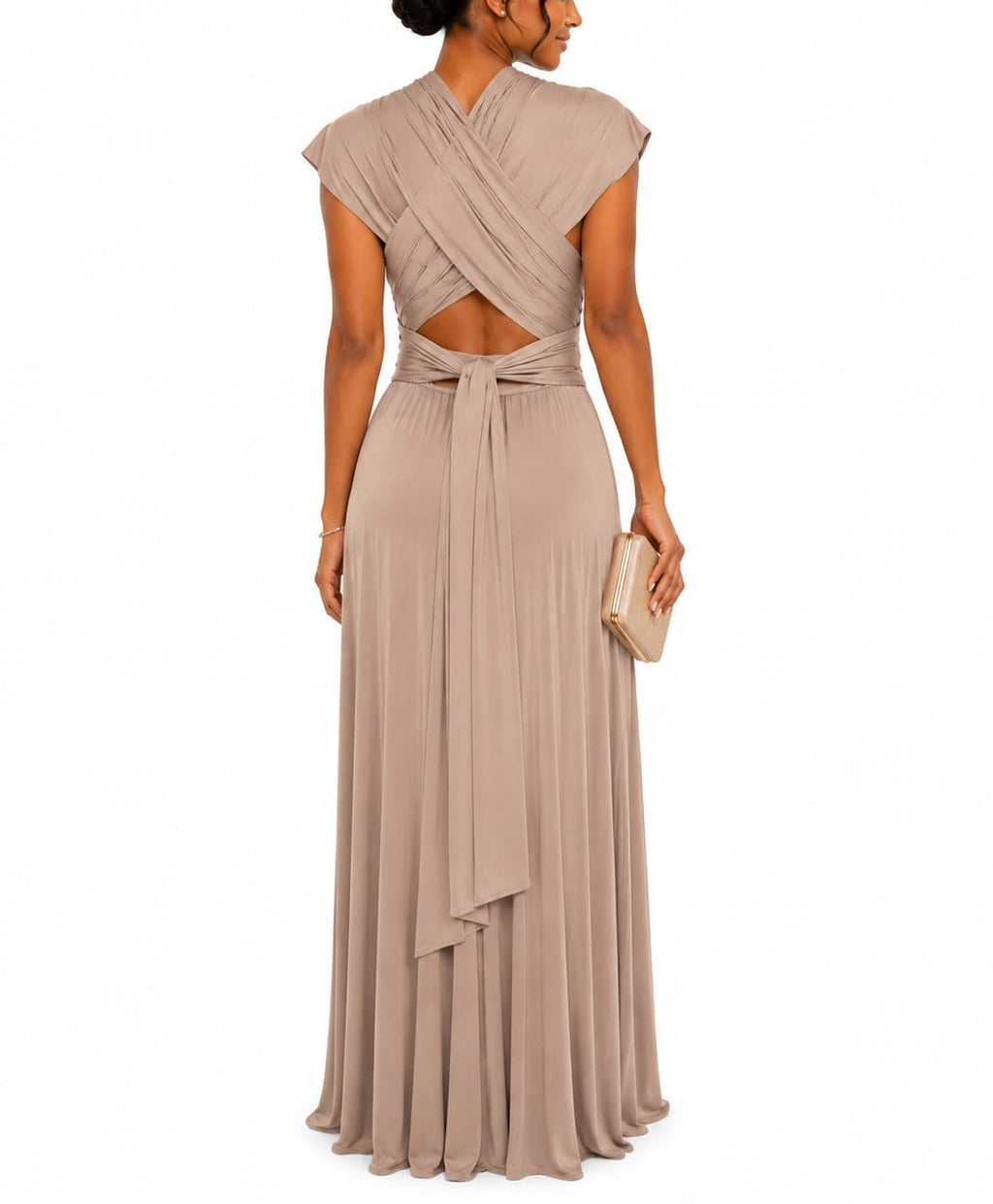 Matai Infinity Taupe Maxi Dress