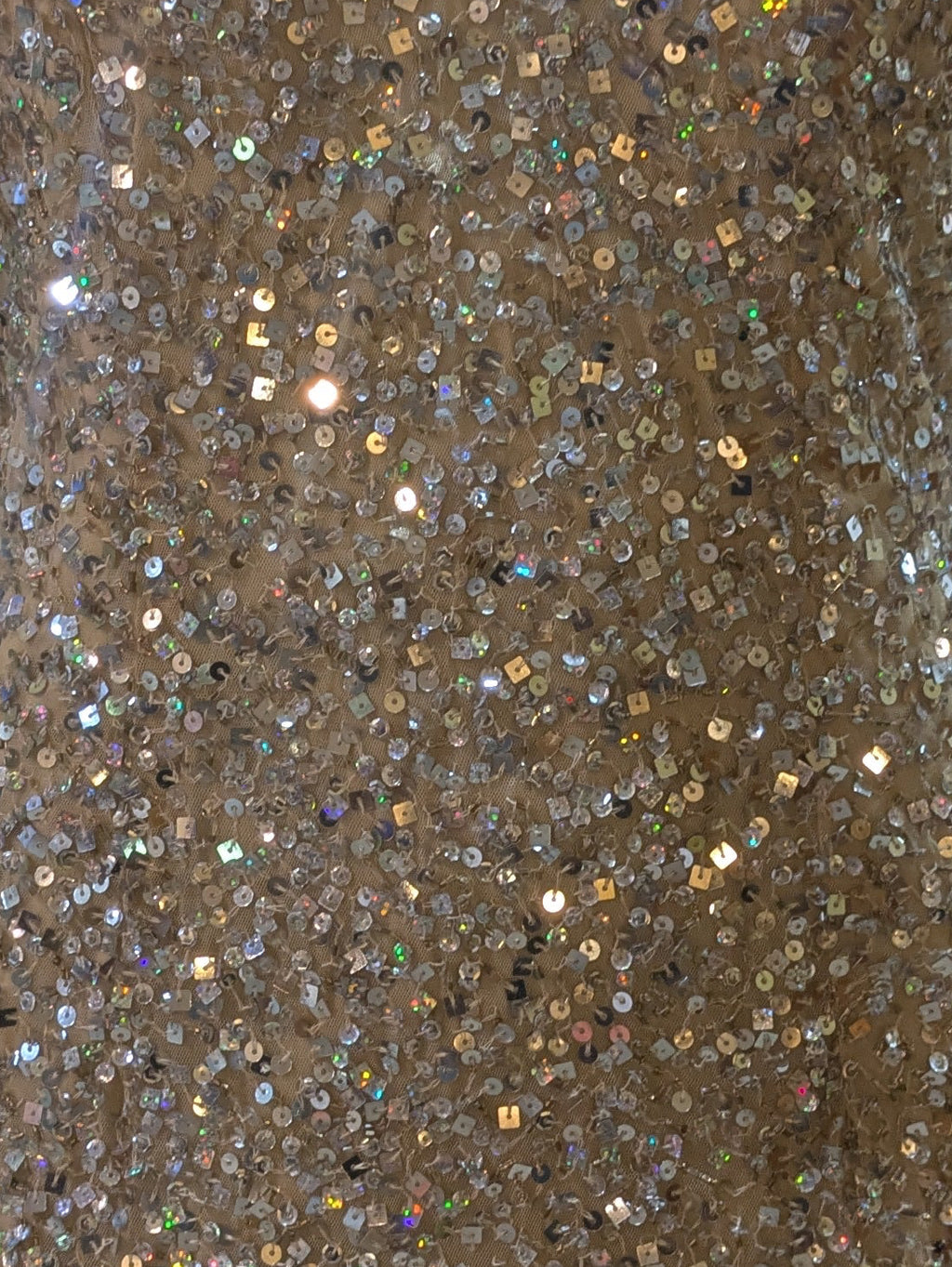 NW Night Way Champagne Sparkle Dress