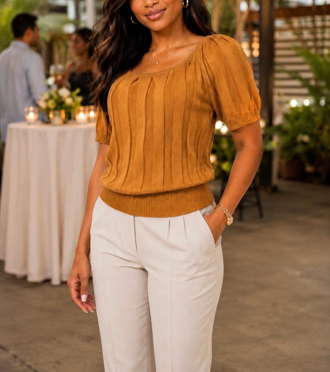 Amber Rib Knit Top