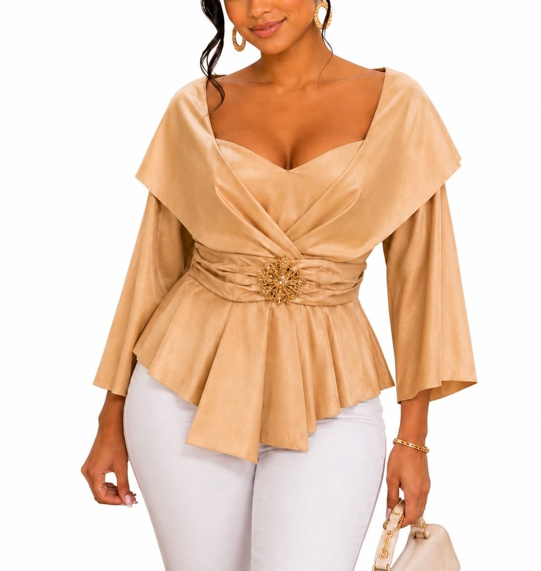 Anna Kevin Gold Campagne Blouse