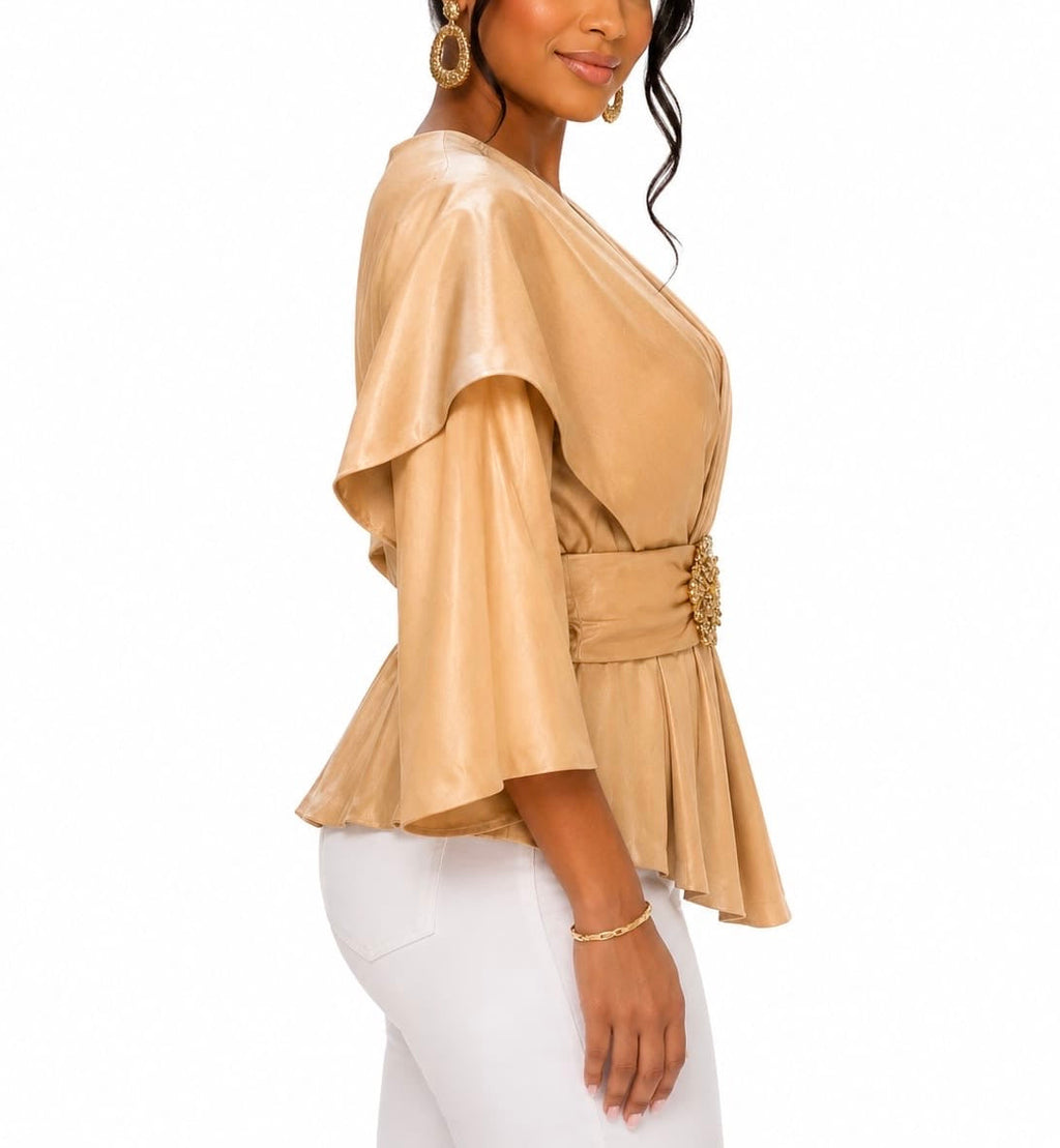 Anna Kevin Gold Campagne Blouse
