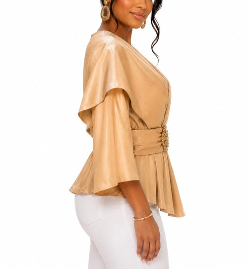 Anna Kevin Gold Campagne Blouse