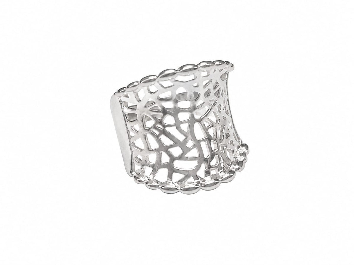 The Celeste Silver Lace Ring