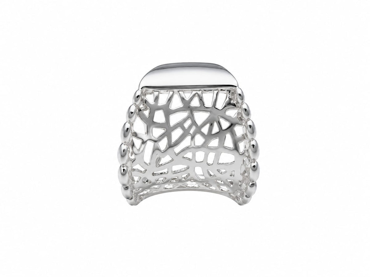 The Celeste Silver Lace Ring