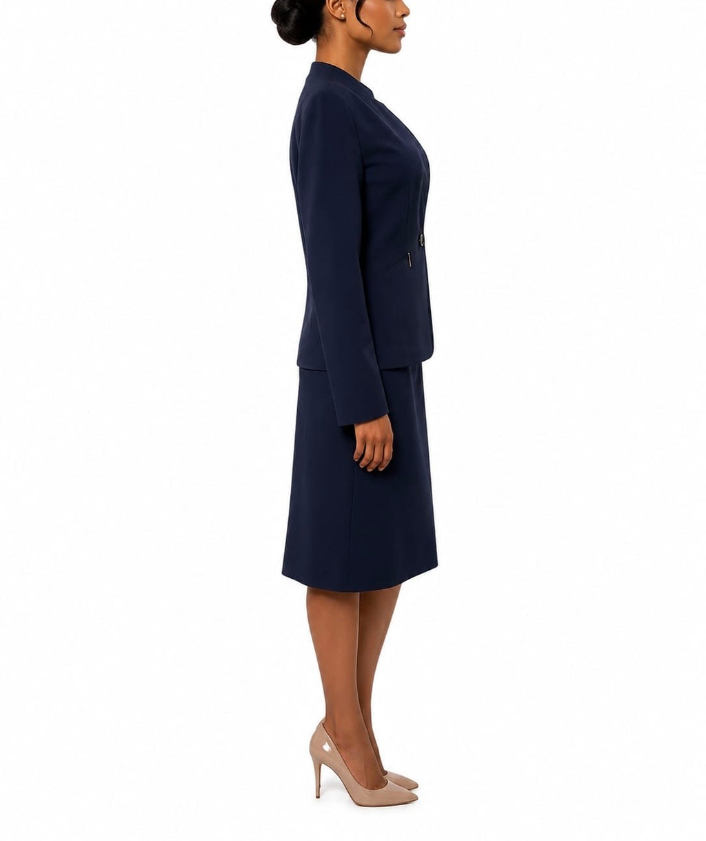 Tahari ASL One Button Skirt Suit