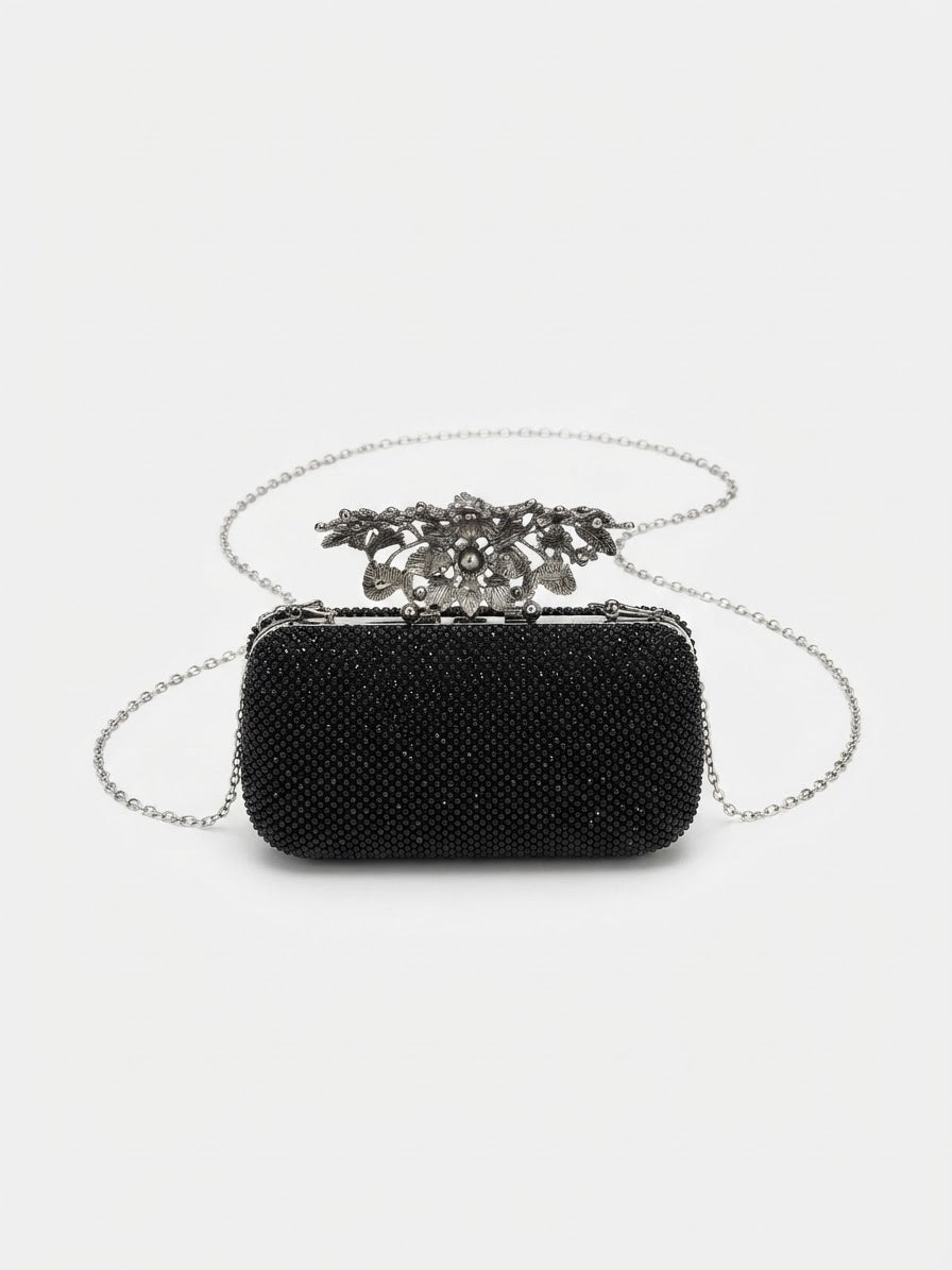 City One Onyx Vine Evening Bag