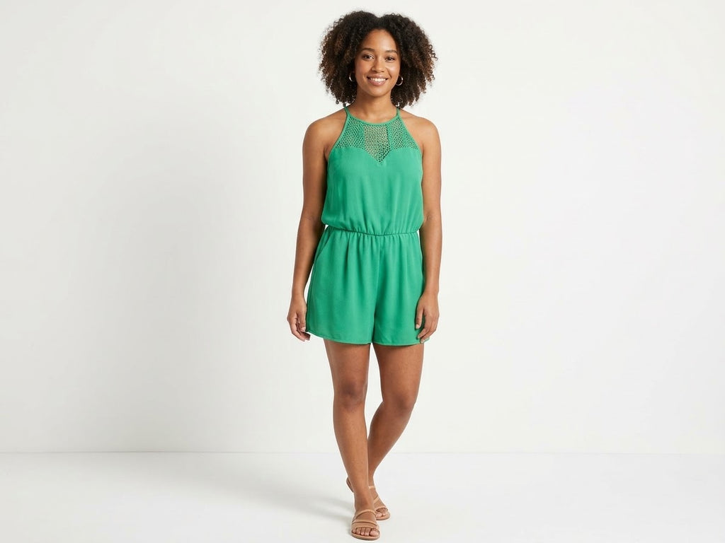 Naked Zebra Short Romper
