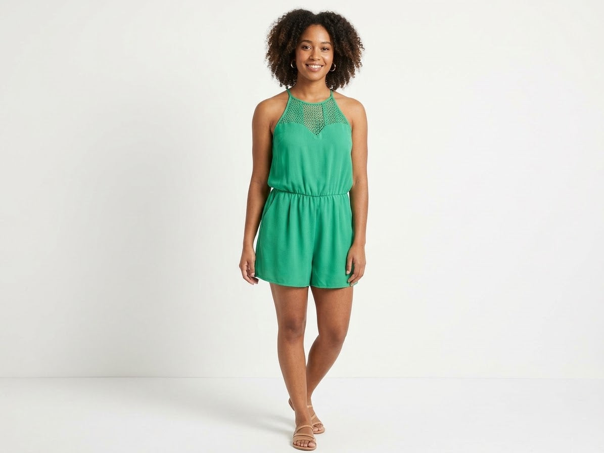 Naked Zebra Short Romper