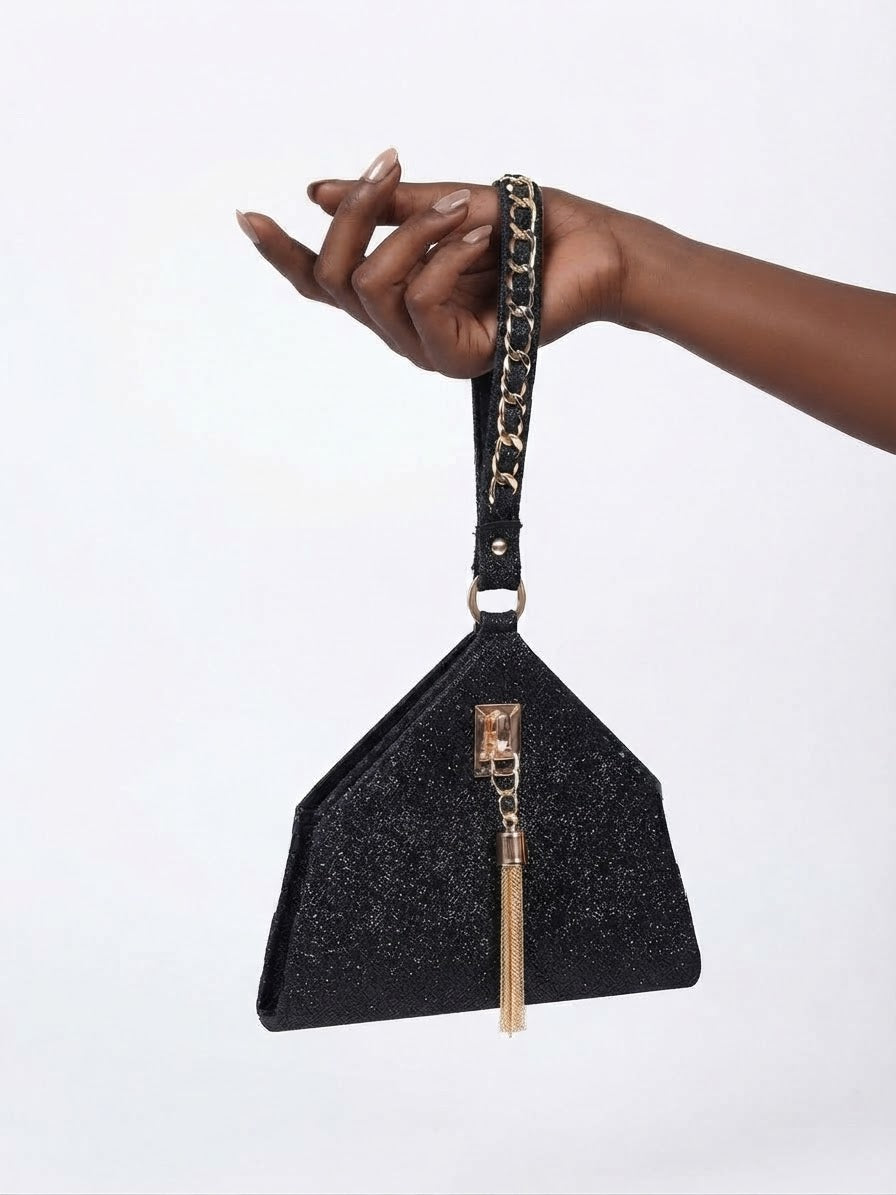 Gilded Spark Evening Wristlet