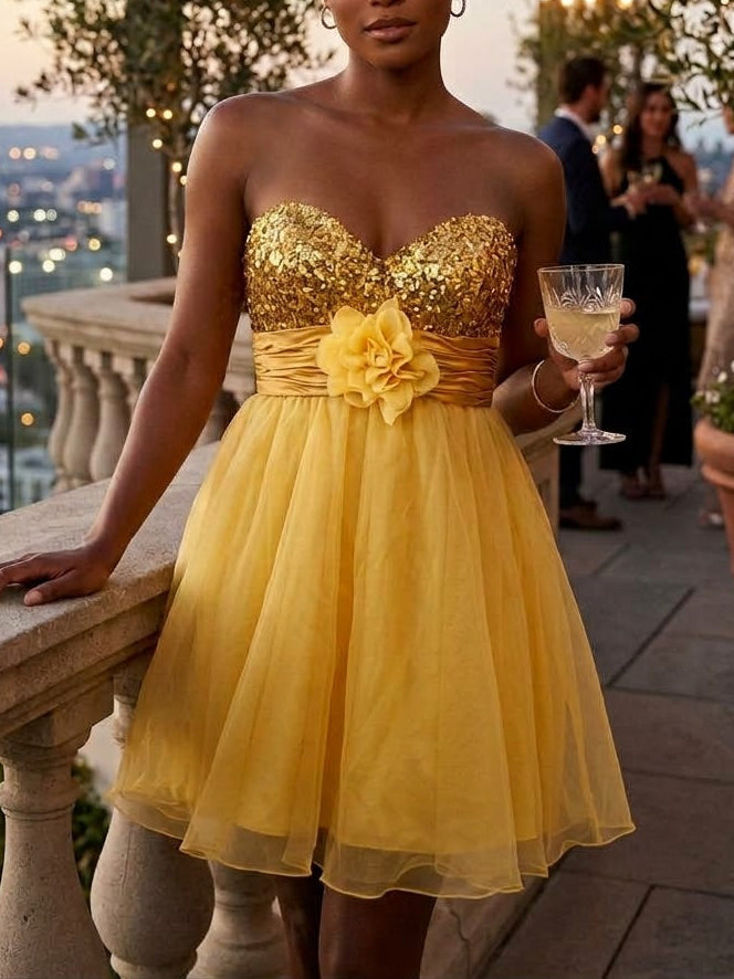 Aspeed USA - Golden Hour Sequin Mini Dress