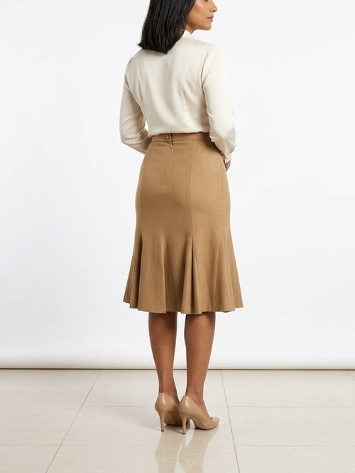 Amber Flared Midi Skirt