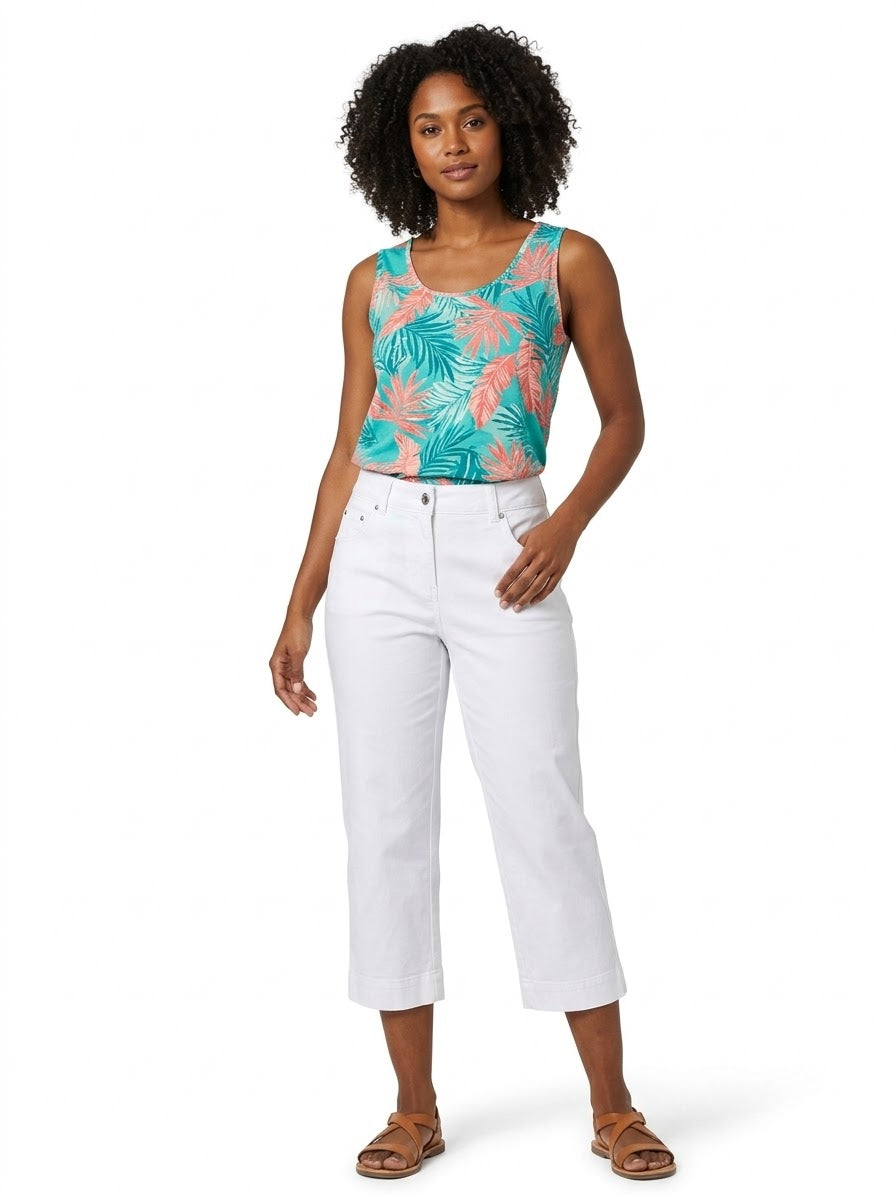 QQMY Classic Side-Slit Capri