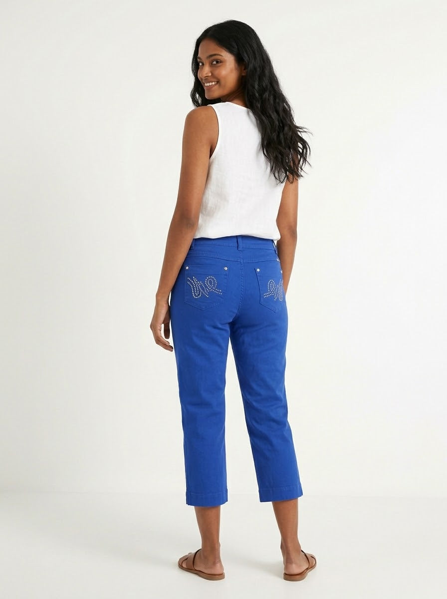 QQMY Classic Side-Slit Capri