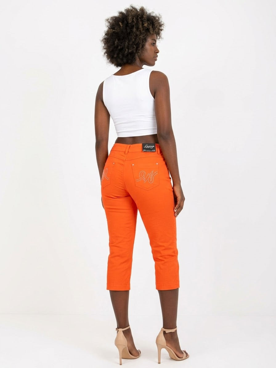 QQMY Classic Side-Slit Capri