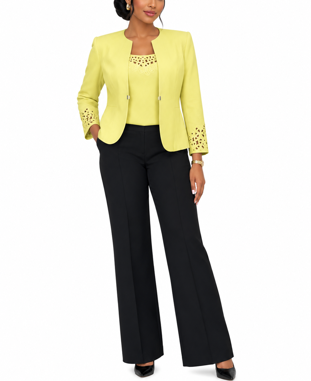 Tahari Three (3) Piece Pants Suit