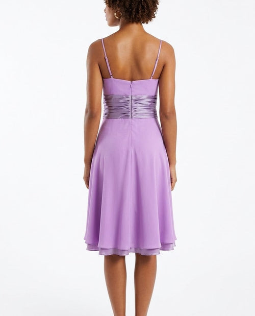 Aspeed - Lavender Dreams Chiffon Cocktail Dress