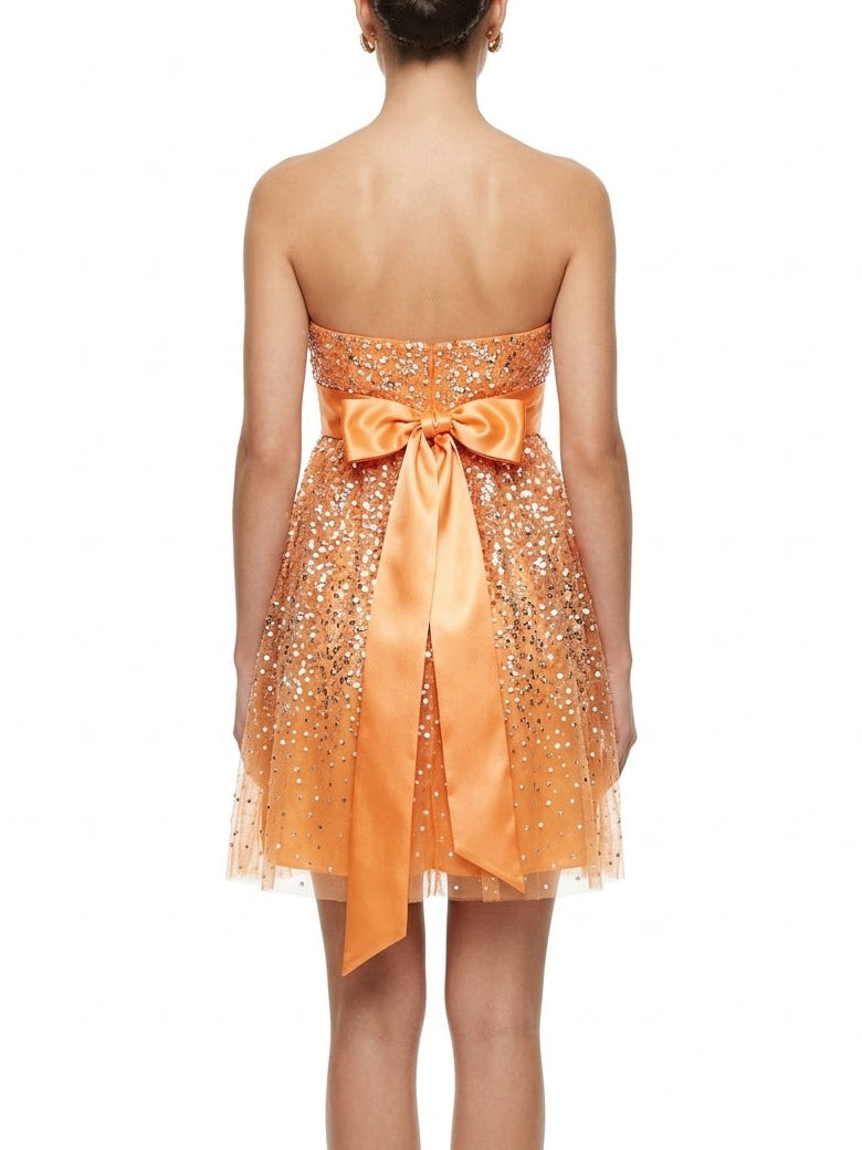 Adrianna Papell Short Bustier Cocktail Dress