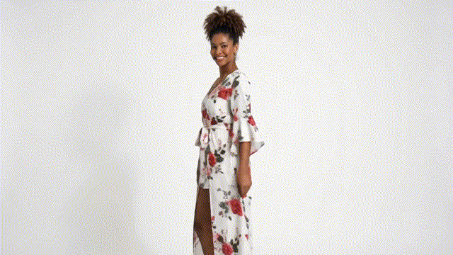 J for Justify Floral Flow Romper