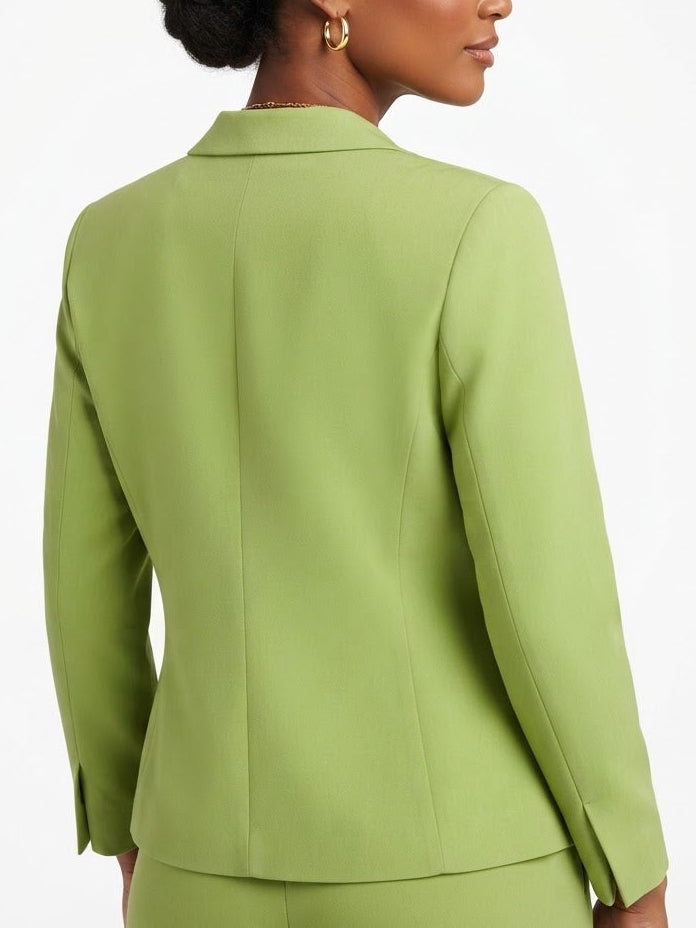 Michel Fashion - Lime Green Fitted Blazer