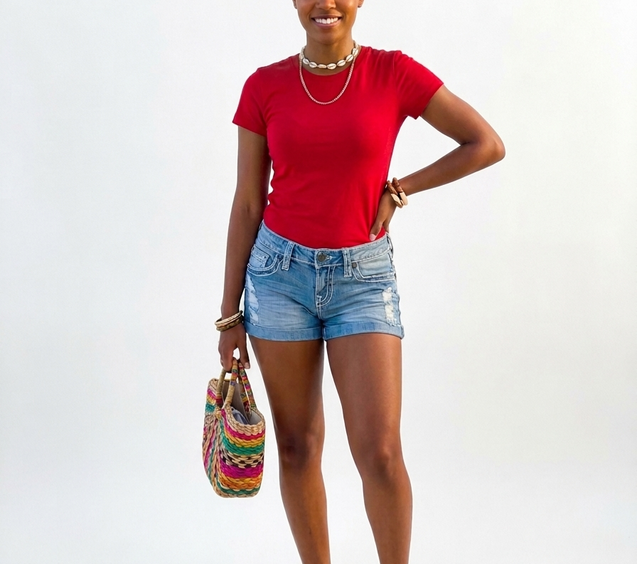 JCJQ Denim Short pants