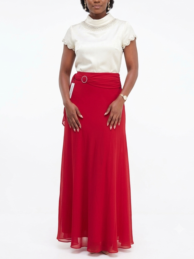 Anna Kevin NY Red Skirt