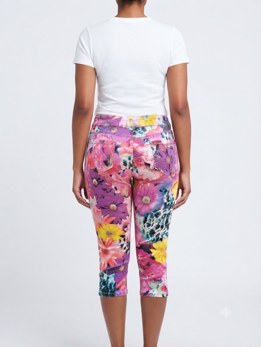 QQMY Floral Capri