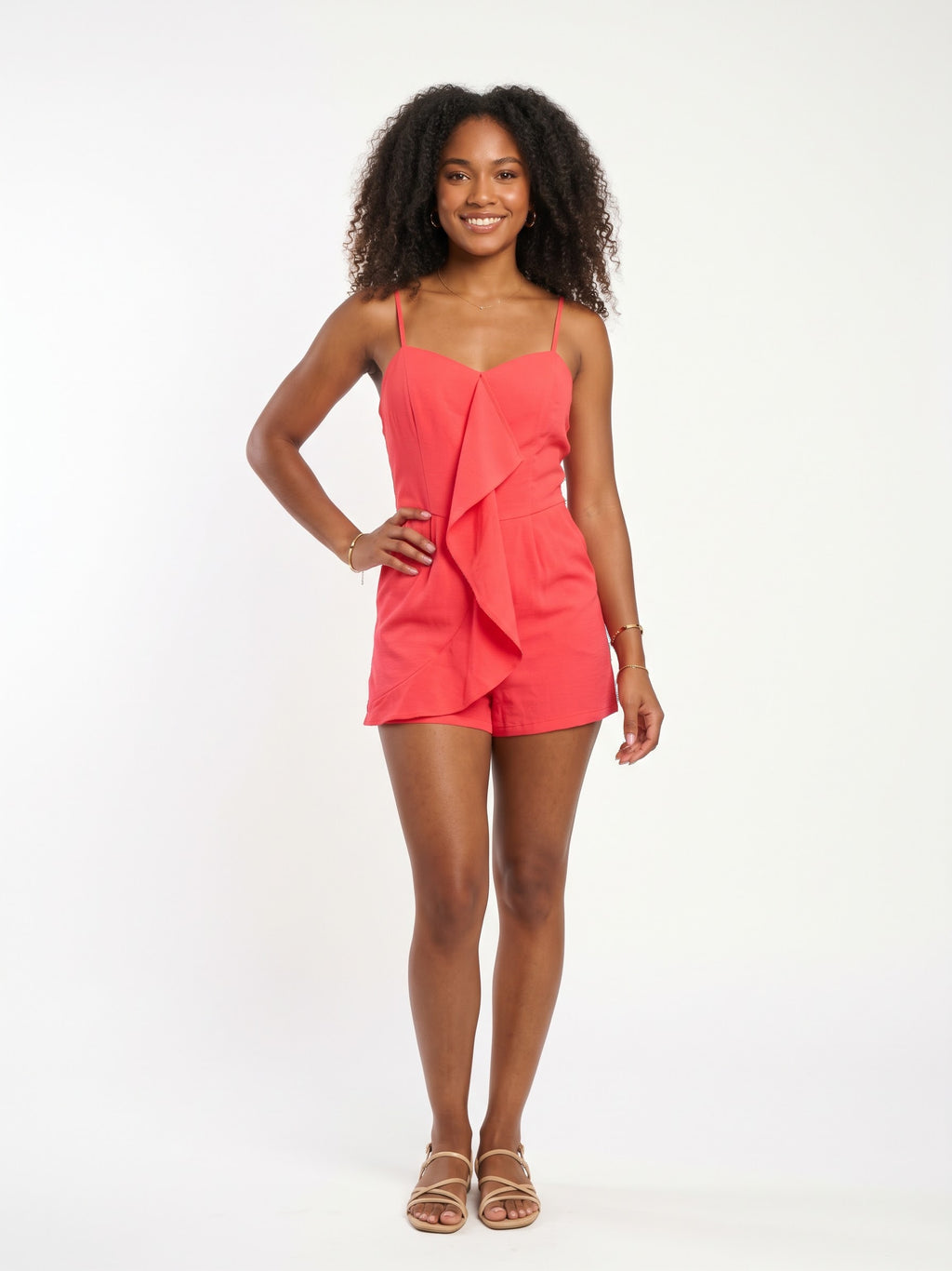 Naked Zebra Cabana Ruffle Romper