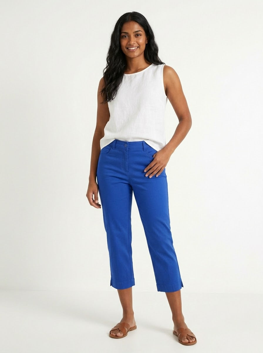 QQMY Classic Side-Slit Capri