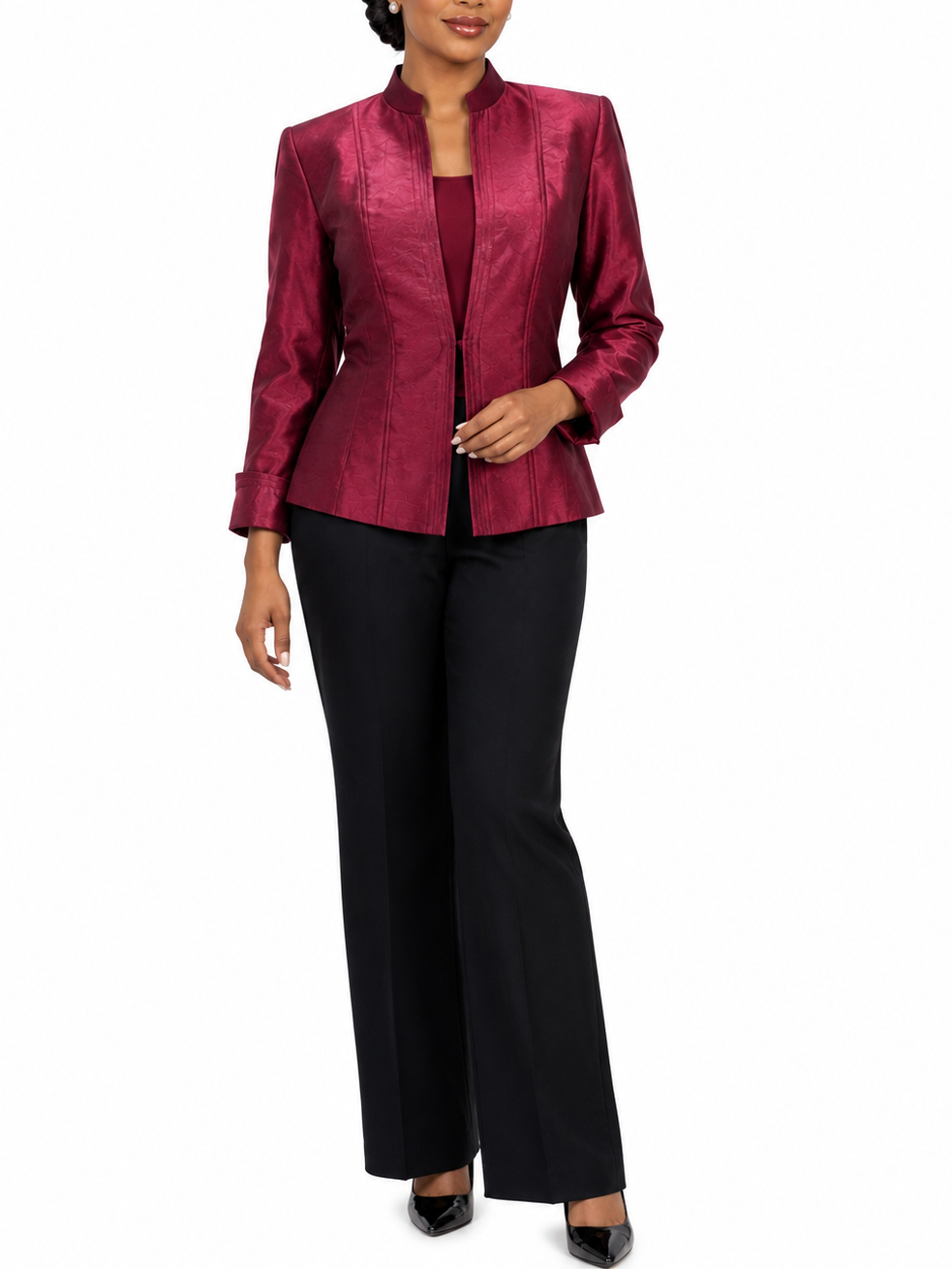 Sharagano Two Piece Pants Suit