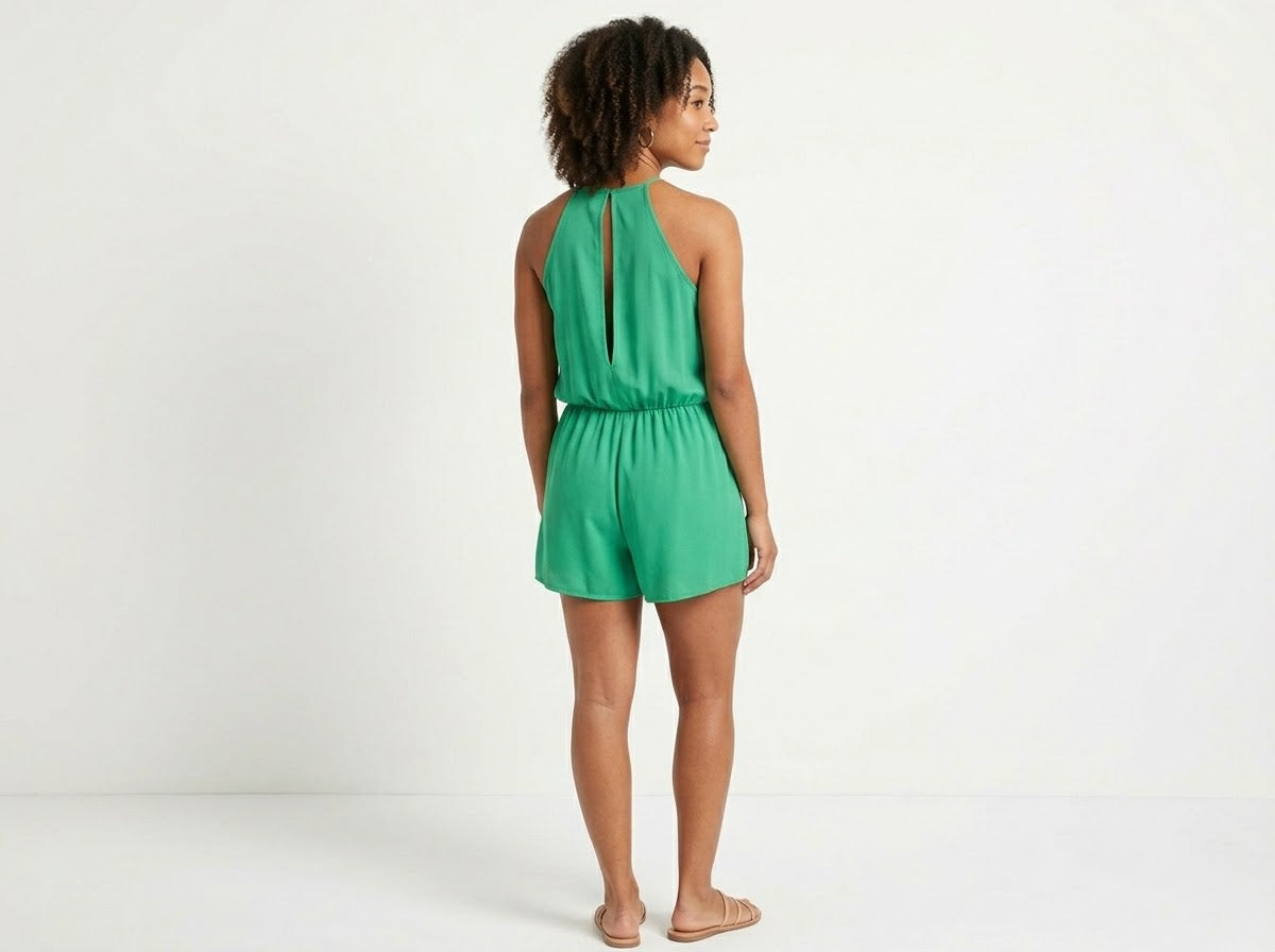 Naked Zebra Short Romper