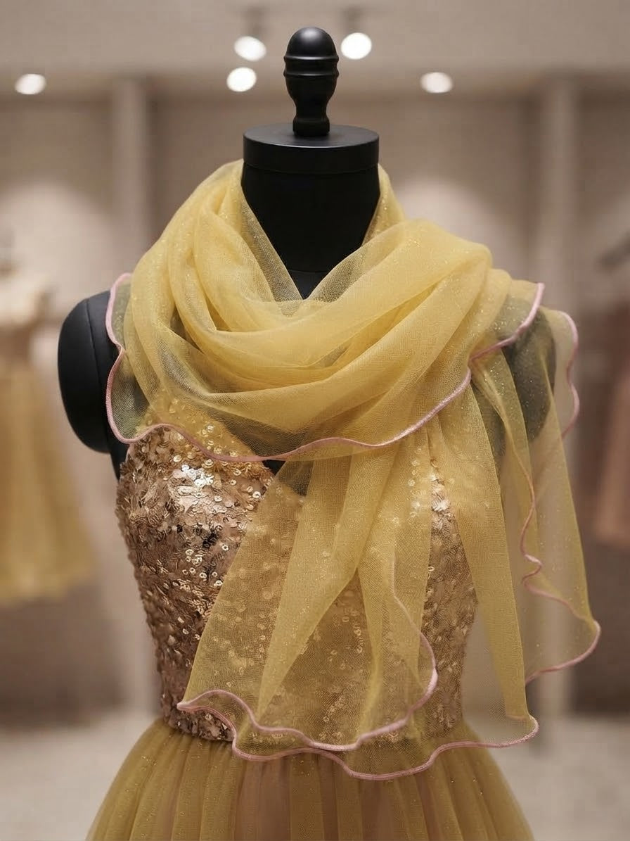 Aspeed USA - Champagne Wishes Sequin Tulle Dress