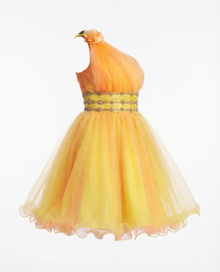 Adaa by Naurah USA One-Shoulder Cocktail Dress