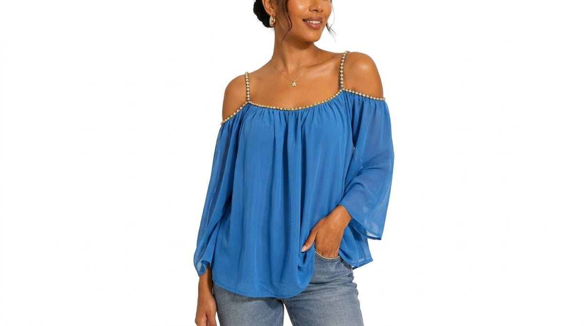 C.O.C Emerald Luxe Studded Top