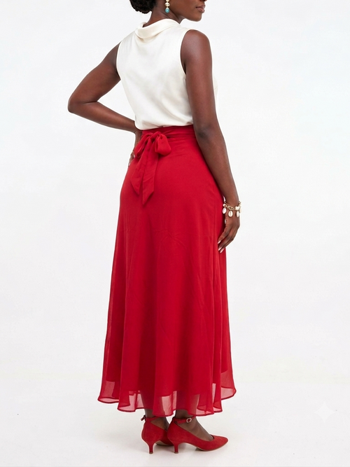 Anna Kevin NY Red Skirt