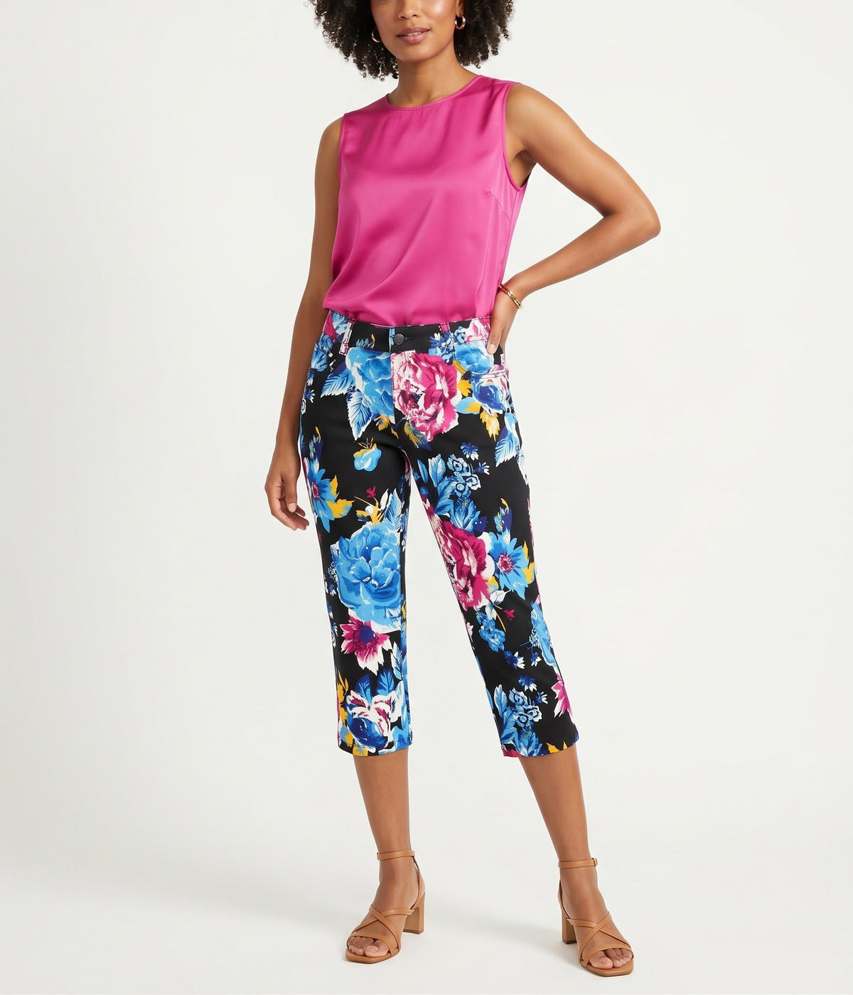 QQMY Floral Capri