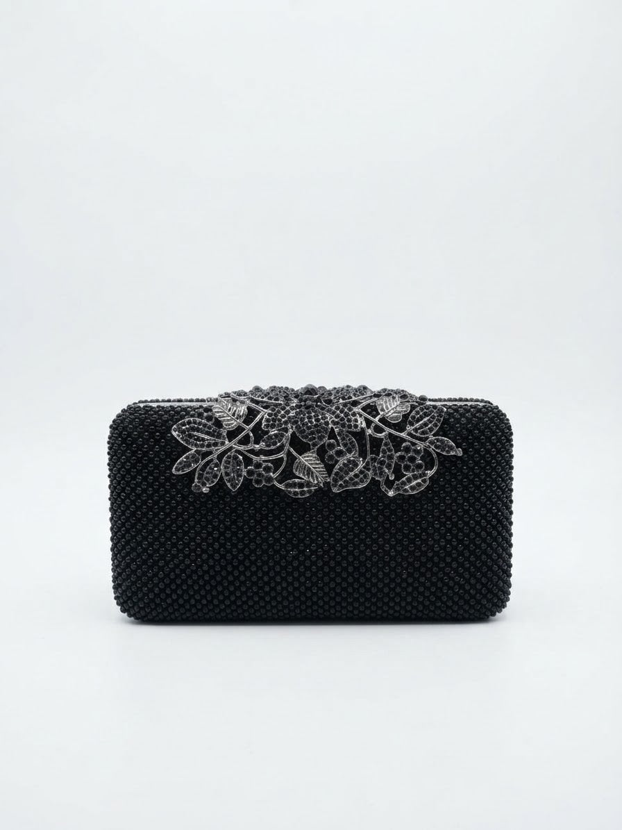 City One Onyx Vine Evening Bag