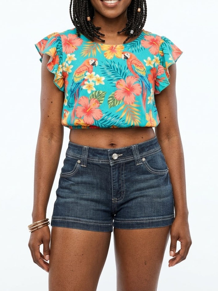 Botin Brand Denim Shorts