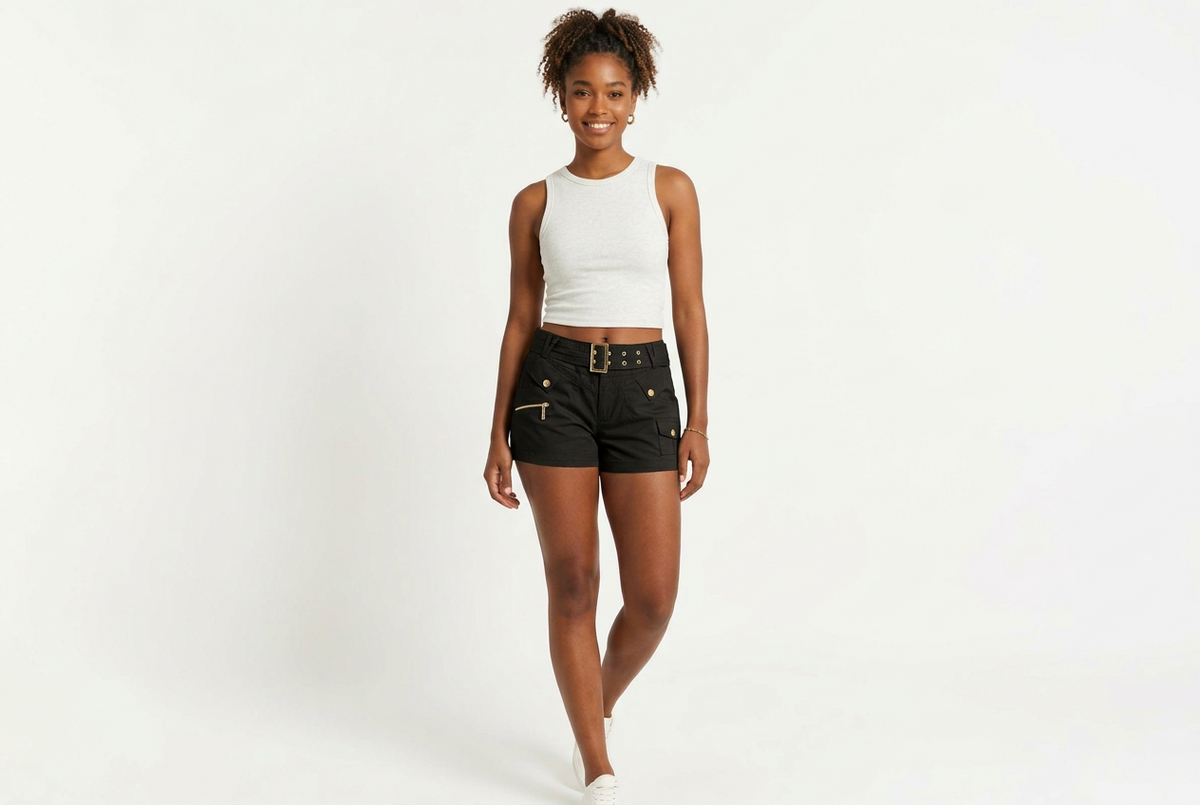 Entry Belted Safari Cargo Shorts