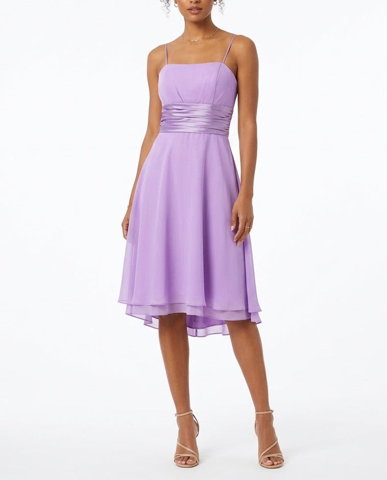 Aspeed - Lavender Dreams Chiffon Cocktail Dress