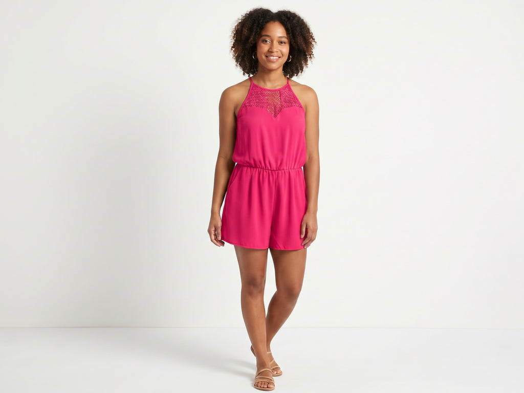 Naked Zebra Short Romper