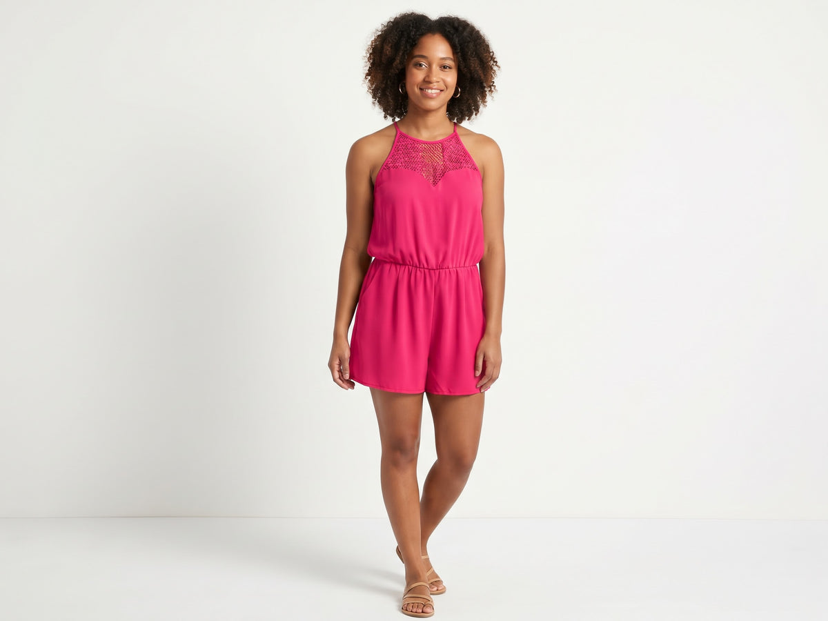 Naked Zebra Short Romper