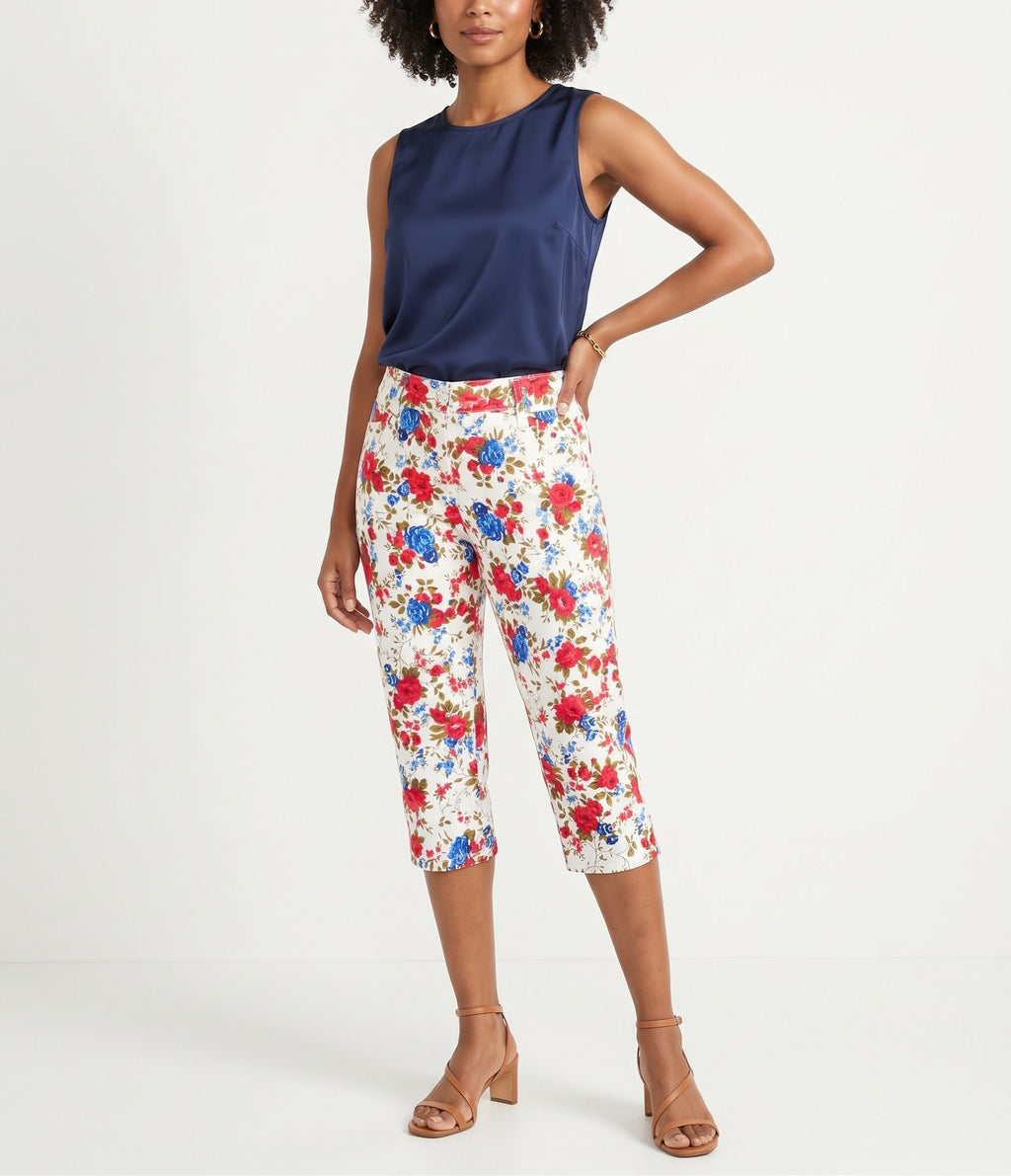QQMY Floral Capri
