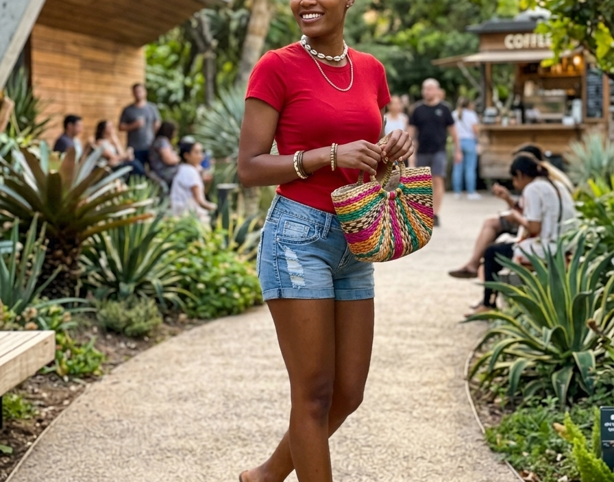JCJQ Denim Short pants
